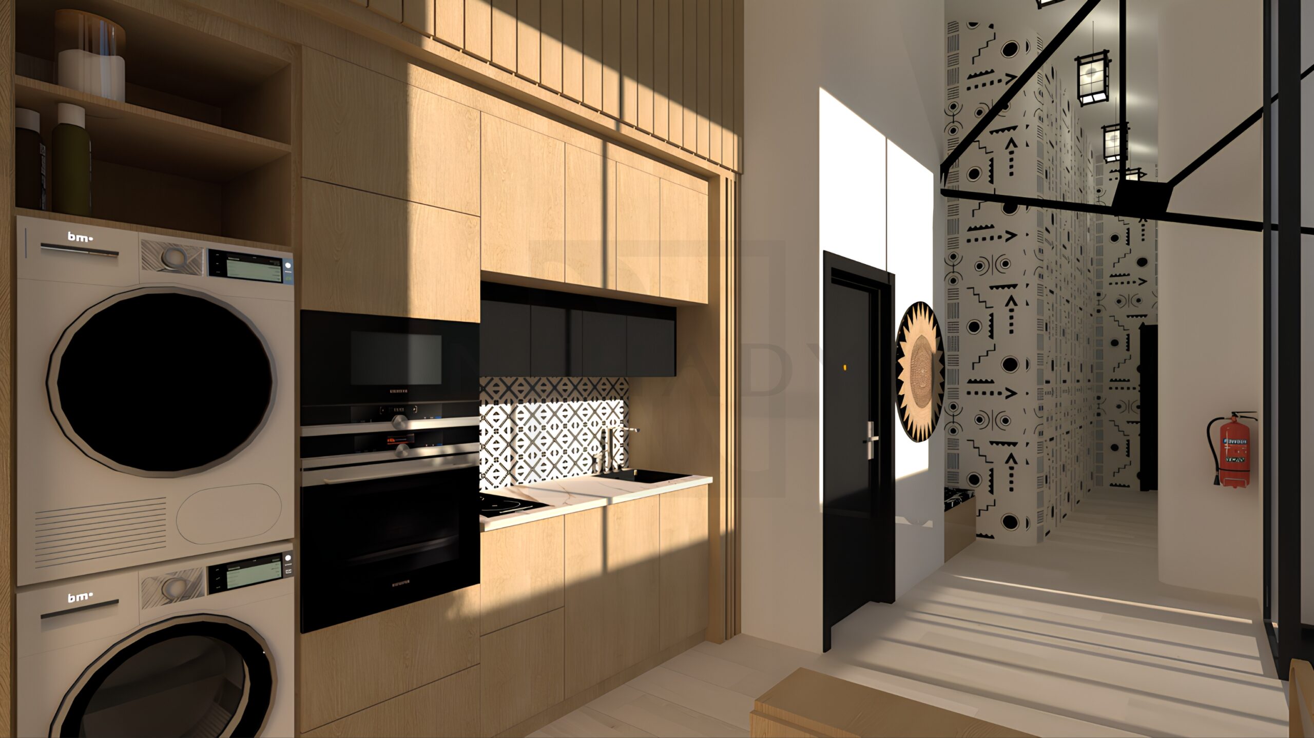 Réalisation Nehady - Cuisine Projet Logement ERP