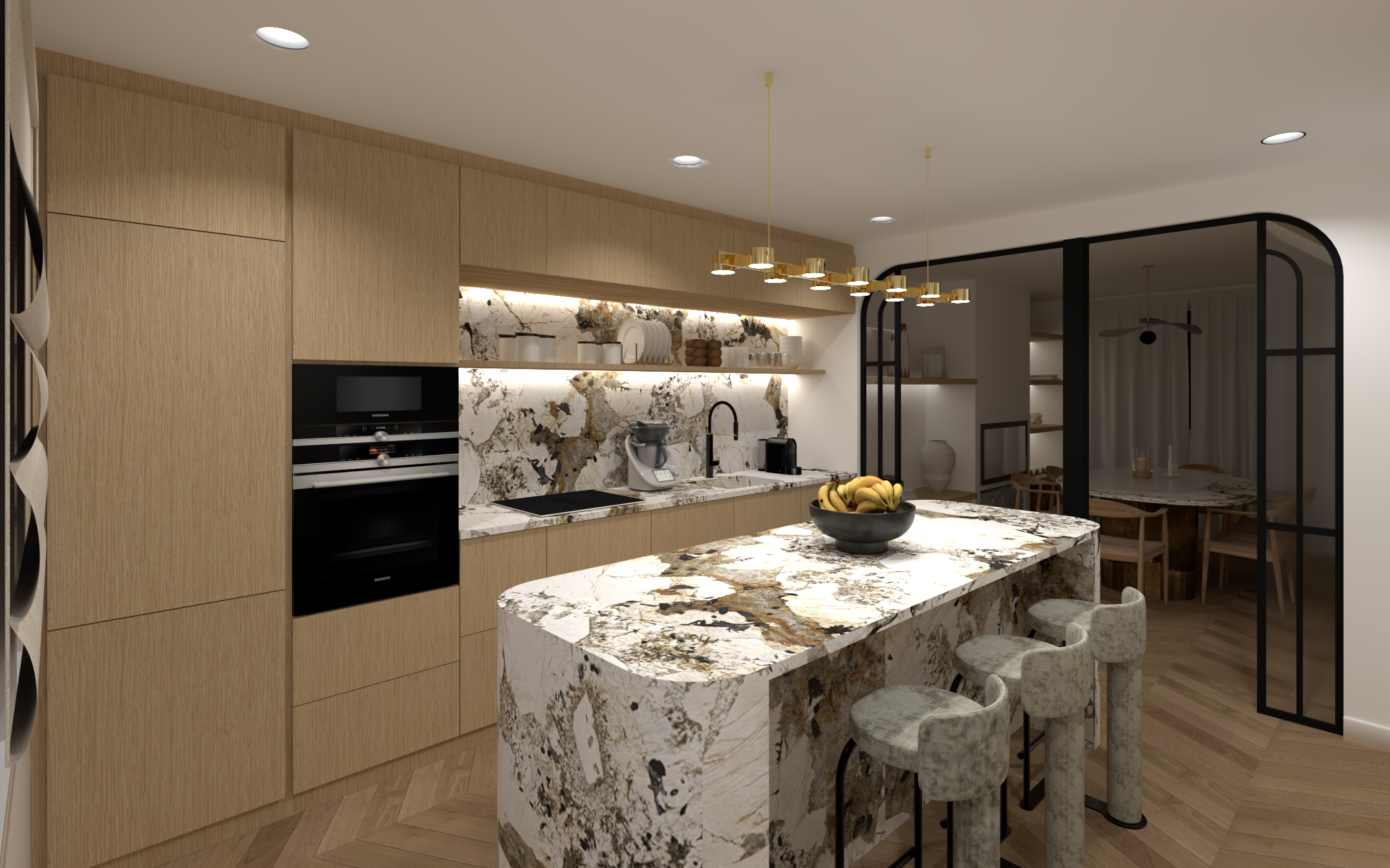 Réalisation Nehady - Cuisine Projet Maison C.